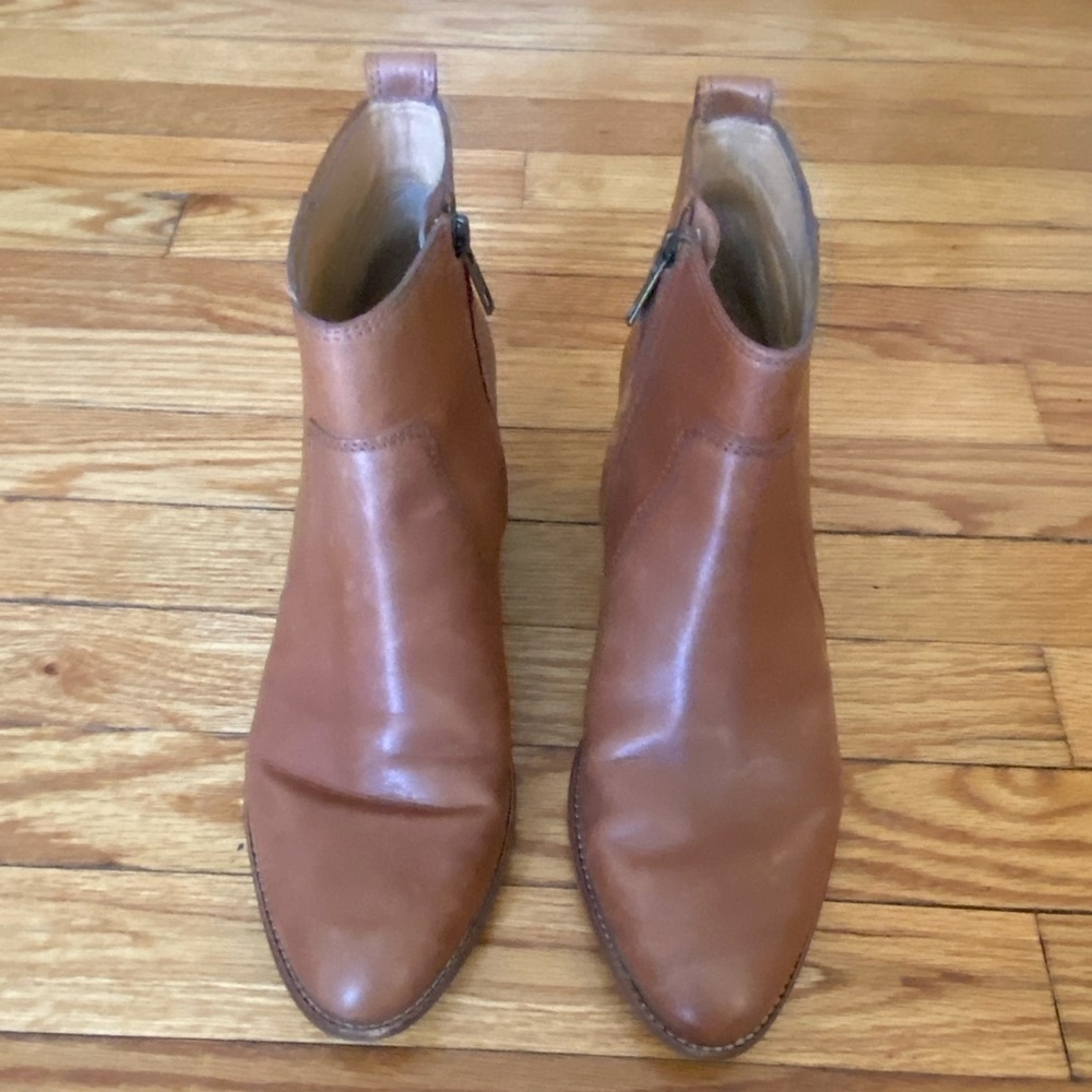 Madewell Booties Warm Cinnamon Leather Size 11 - Picture 11 of 12
